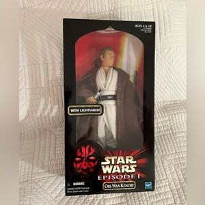 Vintage obi wan action figure in box Star Wars